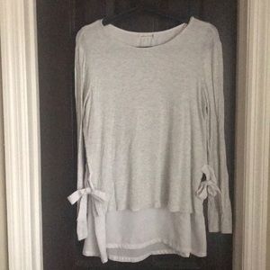 People and Stone Two Layer Top with Bows